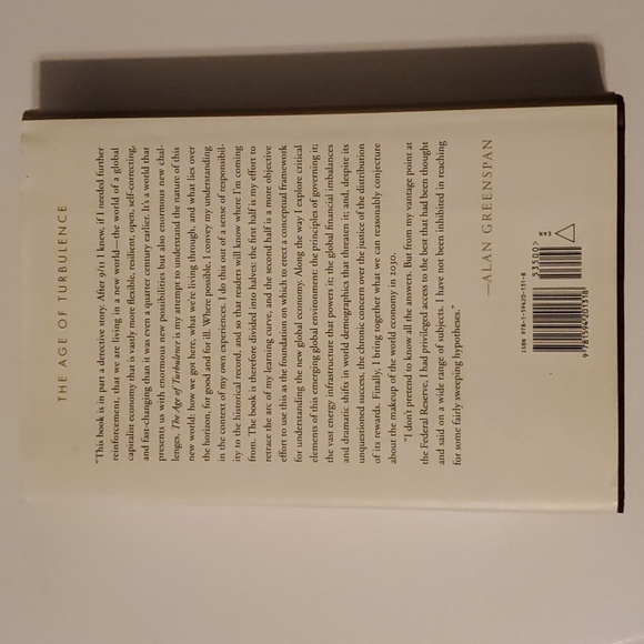 Alan Greenspan : the age of turbulence hardcover book over 500 pages used euc - Picture 2 of 12